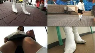 Flaunting Her Legs and Boots in the Streets - BYD-009 - Part 2 (Faster Download - )