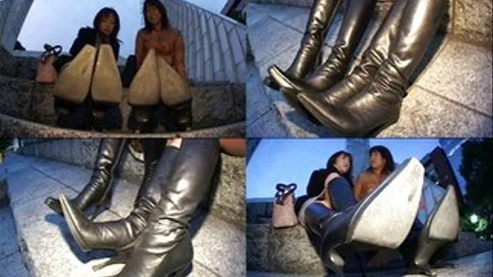 Ladies In Boots Rests and Got Their Feet Worshipped - BYD-005 - Part 1 (Faster Download - )