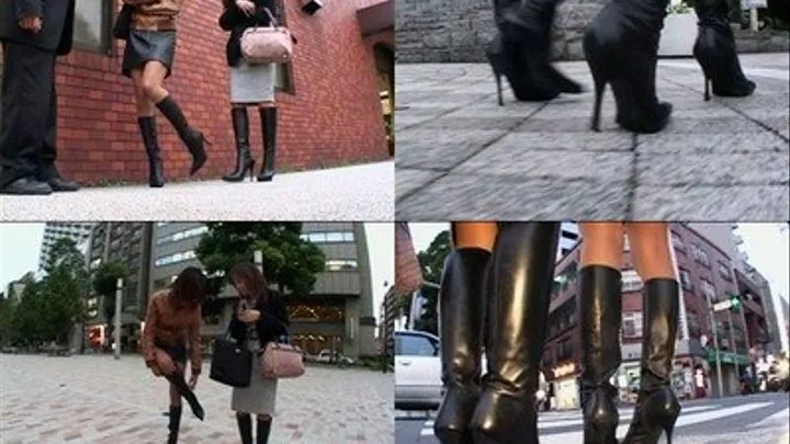 Walking In The Streets In High Heeled Boots - BYD-005 - Full version ( - AVI Format)