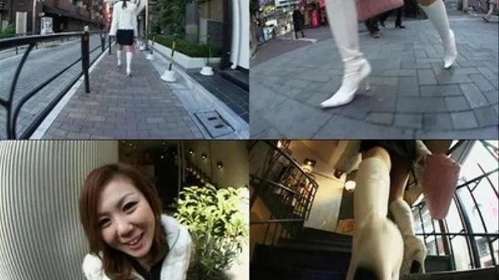 She Seems Comfortable Walking in Heeled Boots in the Street - BYD-009 - Full version ( - AVI Format)