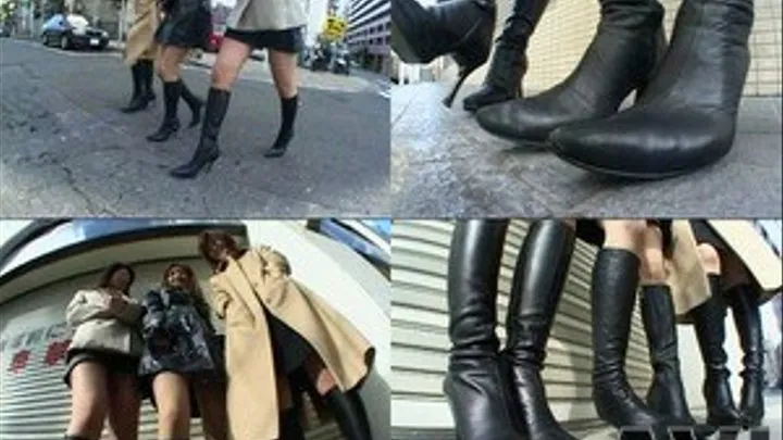 Ladies Wear Heeled Boots While Out and About - BYD-006 - Part 2 (Faster Download - )