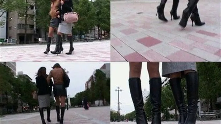 Walking In The Streets In High Heeled Boots - BYD-005 - Part 4 ( - AVI Format)