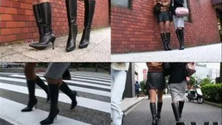 Walking In The Streets In High Heeled Boots - BYD-005 - Part 2 (Faster Download - )