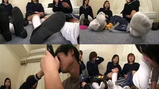 Man is Demanded to Smell Schoolgirls' Stinky Shoes - BYD-011 - Full version ( - AVI Format)