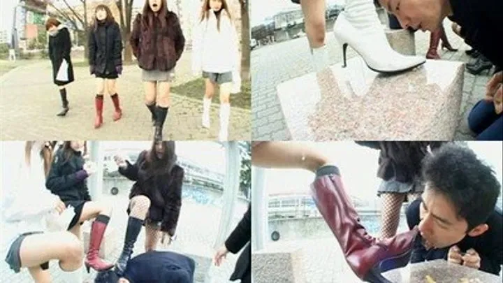 Ladies Beat Up a Man With Their Boots - BYD-025 - Part 1 ( - AVI Format)