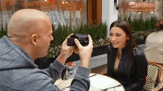 behind the scenes interview at brasserie george brussels & blowjob . reality porn in jitrois leather