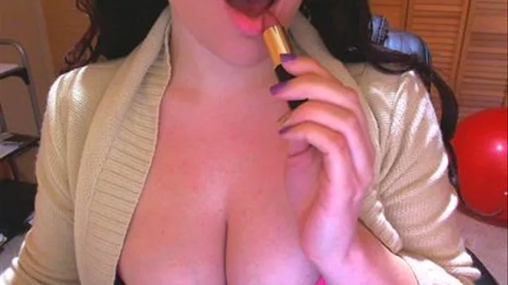 Applying Lipstick