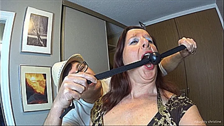 Bondage & Ball-gagged Facial