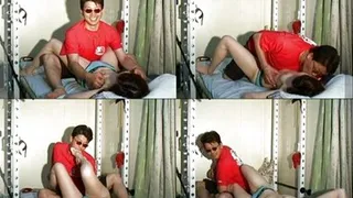 Tickle Fanatic Feet Sucking, Nipple Biting & Tickling His Lee! - Part 1 ( - AVI Format)