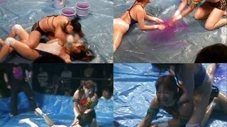 Ladies Fight Inside A Slipper Ring - CFLD-023 - Part 2 ( - AVI Format)