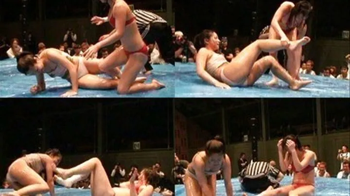 Sexy Femfighters Smash Each Other's Body In Wet Ring - CFLD-029 - Part 2 ( - AVI Format)