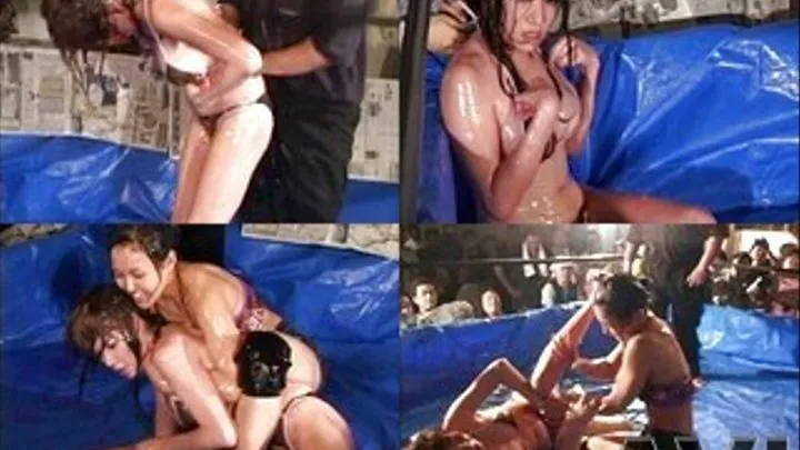 Wet & Slimy!!! Girls Go Wild In A Match In The Ring! - CFLD-029 - Part 2 (Faster Download - )