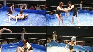 Female Fighters Wipe Out In The Slippery Ring! - CFLD-029 - Part 3 (Faster Download - )