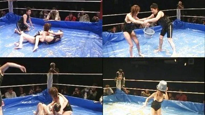 Female Fighters Wipe Out In The Slippery Ring! - CFLD-029 - Part 3 ( - AVI Format)