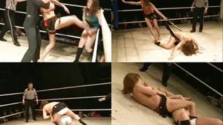 Ladies try to get each other naked during a match - CFLD-016 - Full version ( - AVI Format)