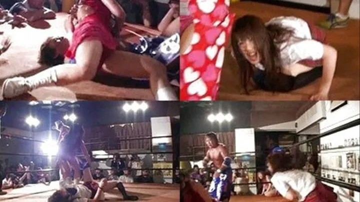 Ladies fight in the ring but men later on joined for a wild fight - CFLD-017 - Part 3 ( - AVI Format)