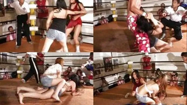 Ladies fight in the ring but men later on joined for a wild fight - CFLD-017 - Part 2 (Faster Download - )