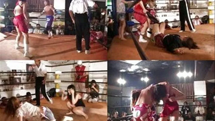 Ladies fight in the ring but men later on joined for a wild fight - CFLD-017 - Part 1 (Faster Download - )