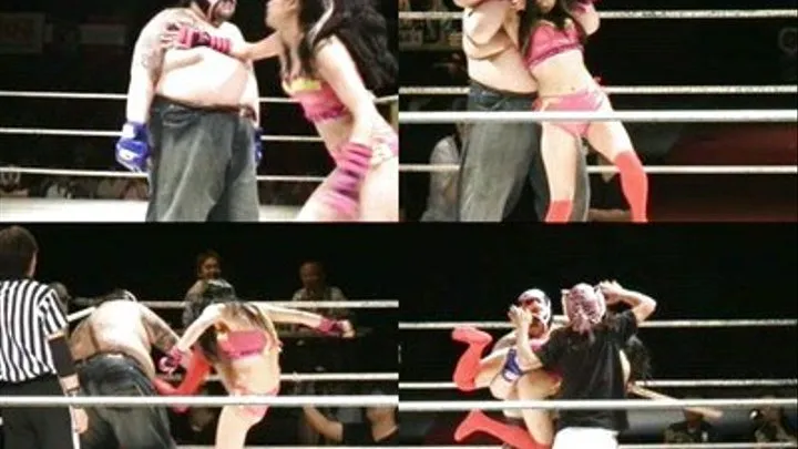 Big man fights against a helpless lady in the ring - CFLD-014 - Full version ( - AVI Format)