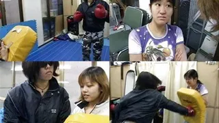 Lady acts as lesbian as she practices boxing with another lady - CFLD-012 - Full version ( - AVI Format)