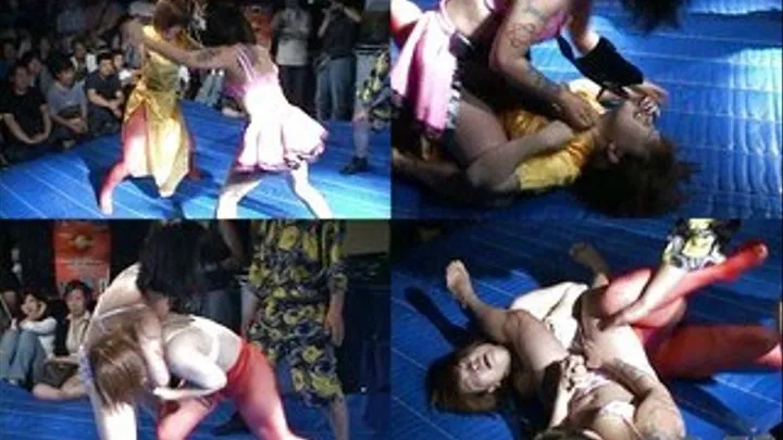 Lady fighters in costumes ended up in bikini after the match - CFLD-005 - Full version (Faster Download - )