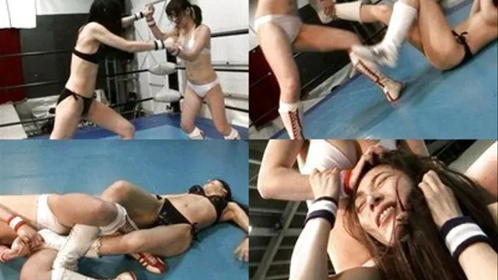 Ladies in a ring fight to see who's stronger - ASC-003 - Part 1 ( - AVI Format)