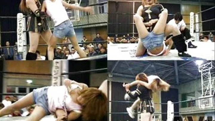 Giantess looking lady effortlessly beats up her lady opponent - CFLD-013 - Full version (Faster Download - )