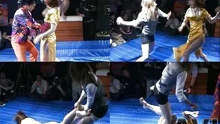 Ladies try their best to beat each other but ended up on the floor together - CFLD-006 - Part 1 (Faster Download - )