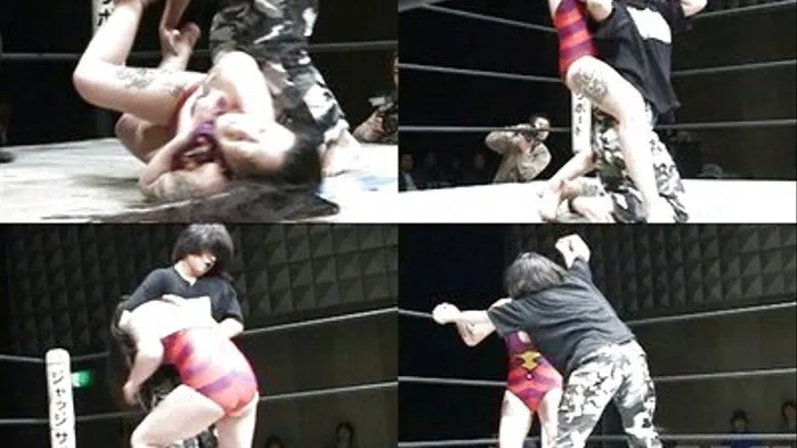 Lady Tries to Defeat Man In The Ring - CAD-010 - Part 3 ( - AVI Format)