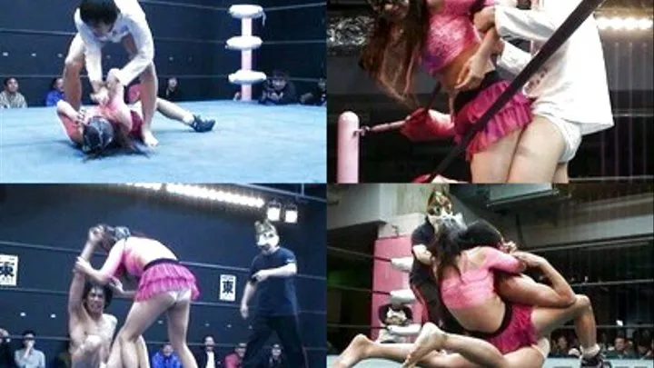 Masked Lady Does Her Best To Defeat Man - CFLD-002 - Part 2 ( - AVI Format)