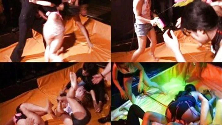 Girls Fight By Themselves and With Use of Watergun and Candle Wax - CFLD-035 - Part 3 ( - AVI Format)