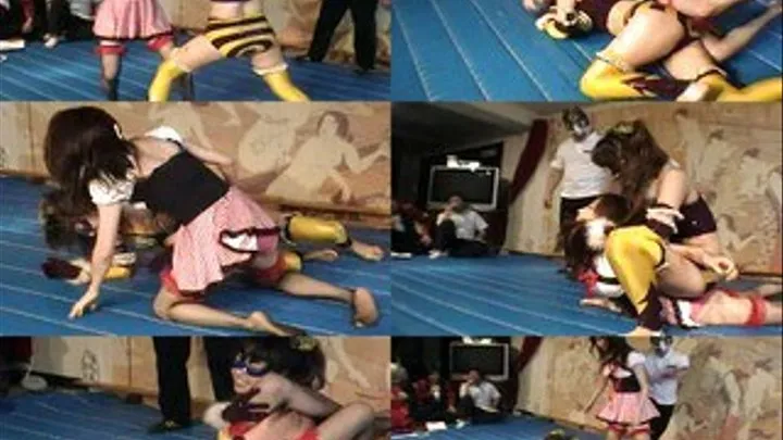 Ms. Bee Stings Female Opponent! - DSC-006 - Part 2 (Faster Download - )