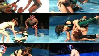 Female Wrestlers Close Match in Slippery Ring - CPD-068 - Full version ( - AVI Format)