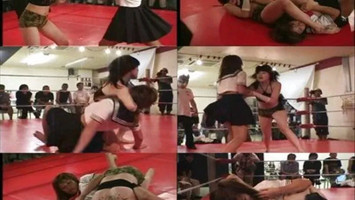 Schoolgirl In Her First Wrestling Match - CFLD-035 - Full version ( - AVI Format)