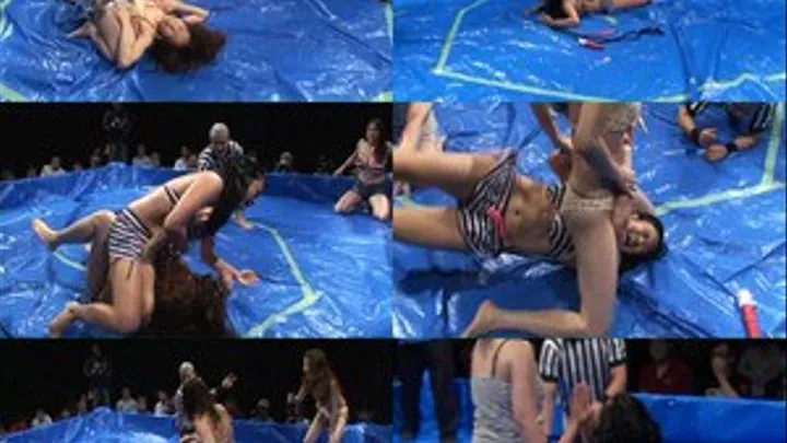 Hot Chicks Tangle in Lubricant Wrestling Match! Part 2 - CPD-098 (Faster Download)