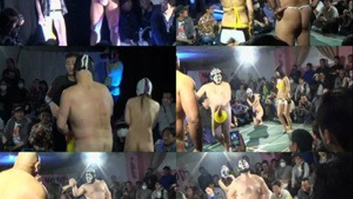 Pro Wrestling Masked Couple Gets Dominated by Volunteers From the Audience! - Part 1 - CPD-105 (Faster Download)