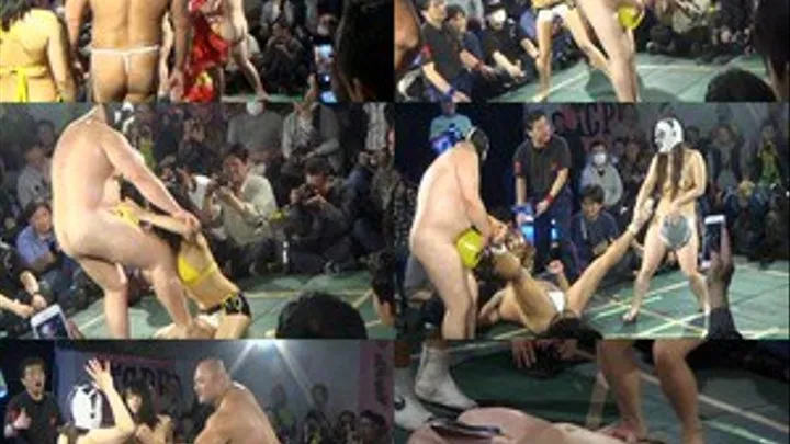 Pro Wrestling Masked Couple Gets Dominated by Volunteers From the Audience! - Full version - CPD-105 (Faster Download)