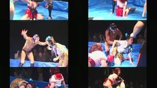 Females' Wild Pile Up to Beat a Huge Man! - Part 2 (Faster Download)