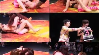 Aya and Maiko's Strip Wrestling! - Part 2 (Faster Download)