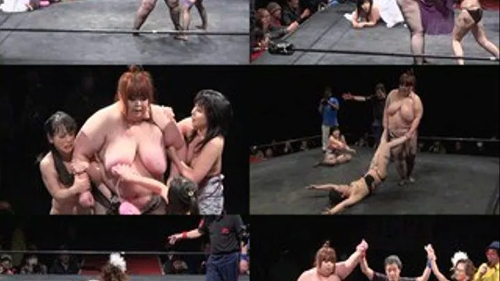 Massive Female Wrester Takes On Three Skinny Challengers! - Part 2 - CPD-104 (Faster Download)