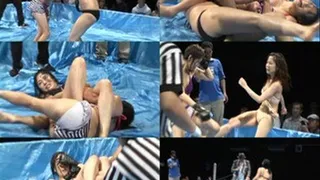 Tough Ladies Kick Boxing in Wet Ring! - Part 3 - CPD-107 (Faster Download)