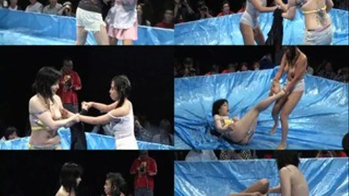 Ladies Stripping and Ripping in Wet and Wild Wrestling Match! - Full version - CPD-107 (Faster Download)