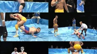 Hunk Pro Wrestler Defeats Two Fatty Volunteers! - Full version - CPD-107 (Faster Download)