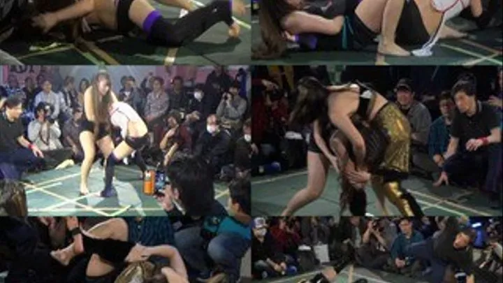 Amateur Female Wrestlers in Free-For-All Rumble! - Part 1 - CPD-106 (Faster Download)