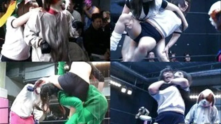 Ladies in costumes cheer and wrestle with opponents - CAD-011 - Full version (Faster Download - )