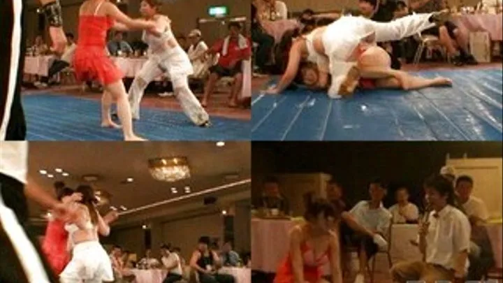 Ladies in sexy costumes fight in front of a crwod - CAD-008 - Full version (Faster Download - )