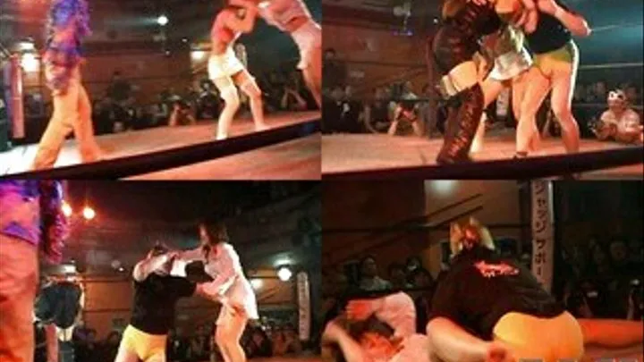 Nonstop hair pulling, kicking and beating in the ring - CFLD-004 - Part 1 (Faster Download - )