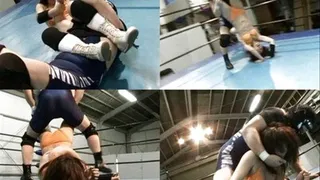 Lady tries her best to defeat the masked man in the ring - ASC-004 - Part 1 ( - AVI Format)