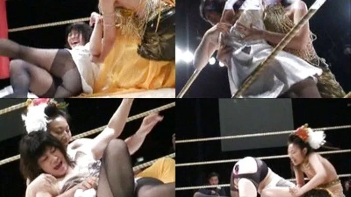 Lady in sexy costume beats up a weak lady in the ring - CFLD-015 - Full version ( - AVI Format)