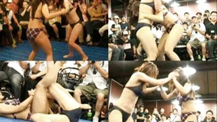 Men watch as two ladies in bikini fight - CFLD-016 - Full version (Faster Download - )